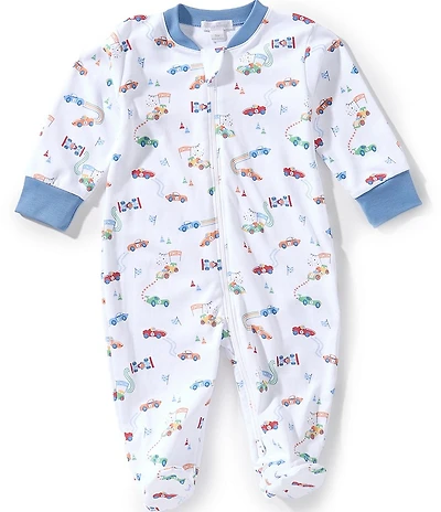 Kissy Kissy Baby Boys Long Sleeve Grand Prix Raceway Footed Coverall