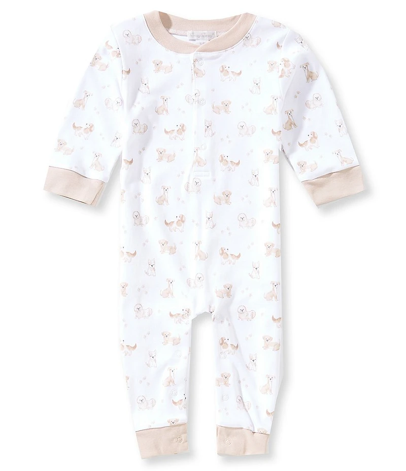 Kissy Kissy Baby Boys Long Sleeve Puppy Print Playsuit