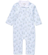 Kissy Kissy Baby Boys Long-Sleeve Puppy-Printed Coverall