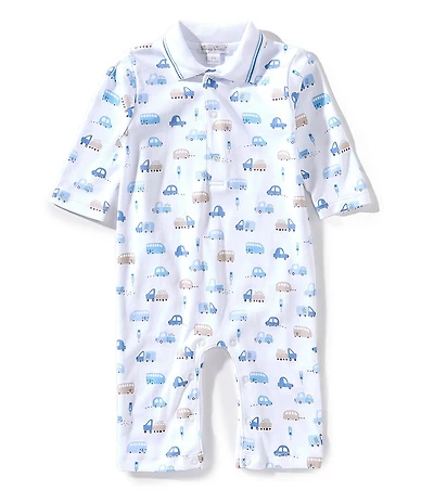 Kissy Kissy Baby Boys Long-Sleeve Traffic-Printed Coverall