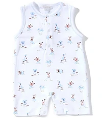 Kissy Kissy Baby Boys Sleeveless Playground-Pups-Printed Shortall