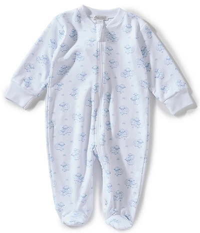 Kissy Kissy Baby Boys Pima Cotton Long Sleeve Sheep Printed Footed Coverall