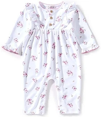 Kissy Kissy Baby Girls Long-Sleeve Tiny Blossom Print Coverall