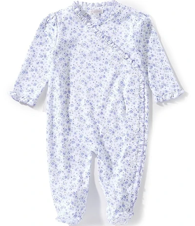 Kissy Kissy Baby Girls Long-Sleeve Cottage Rose Print Footed Coverall