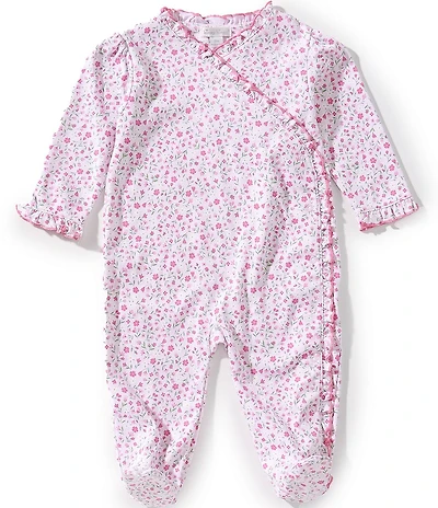 Kissy Kissy Baby Girls Long-Sleeve Pretty Petals Footed Coverall