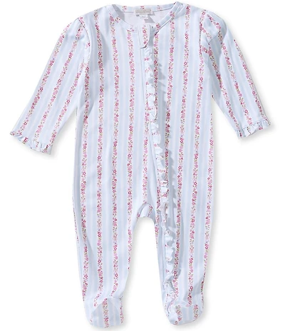 Kissy Kissy Baby Girls Long-Sleeve Rose Renaissance Footed Coverall