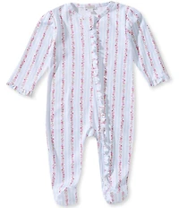 Kissy Kissy Baby Girls Long-Sleeve Rose Renaissance Footed Coverall