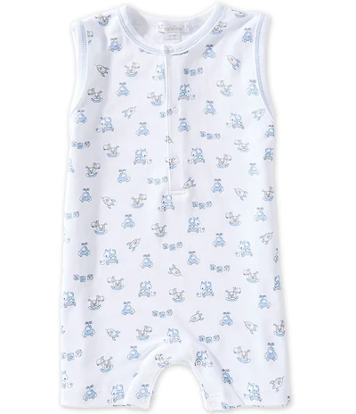 Kissy Kissy Baby Boys Pima Cotton Sleeveless Vintage Top Fun Print Jon Jon Shortall
