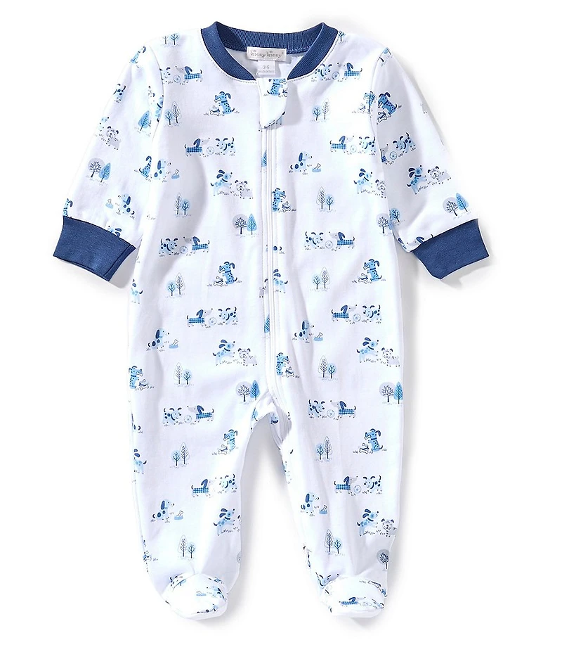 Kissy Kissy Baby Girls Puppy Park Zip Footie