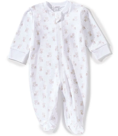 Kissy Kissy Baby Pima Cotton Long Sleeve Bear Printed Footed Coverall
