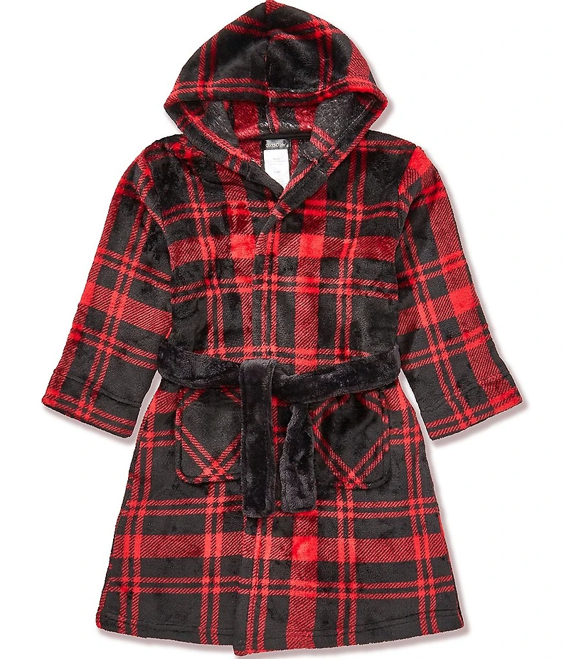 Komar Kids Cuddl Duds Big Boys Long Sleeve Wrap Robe