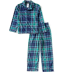 Komar Kids Cuddle Duds Plaid Pajama Coat 2-Piece Set