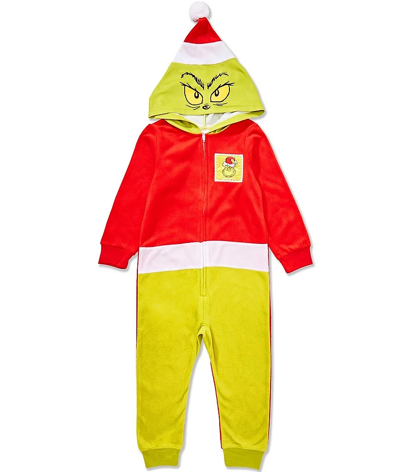 Komar Kids Chrismas Grinch Little/Big Boys Long Sleeve Hooded Blanket Sleeper