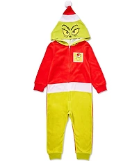 Komar Kids Chrismas Grinch Little/Big Boys Long Sleeve Hooded Blanket Sleeper