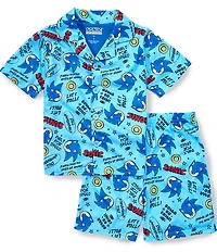 Komar Kids Little/Big Boys Sonic The Hedgehog Two-Piece Coat Sleep Set