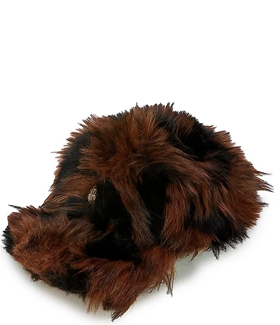 Kurt Geiger London Animal Faux Fur Baseball Cap