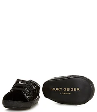 Kurt Geiger London Boys' Laney Croco Patent Sneaker Crib Shoes (Infant)