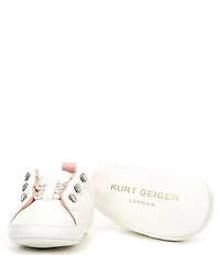 Kurt Geiger London Girls' Liviah Jewel Ornamented Sneaker Crib Shoes (Infant)