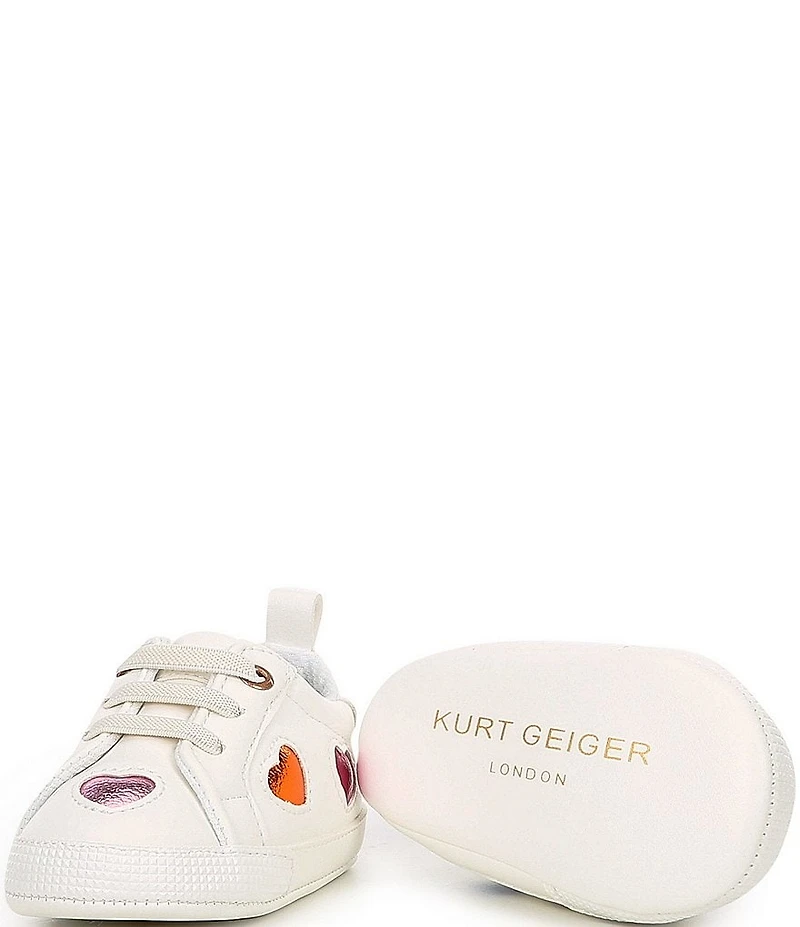 Kurt Geiger London Girls' Mini Lane Love Sneaker Crib Shoes (Infant)