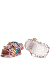 Kurt Geiger London Girls' Orson Leather Rainbow Sandal Crib Shoes (Infant)