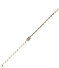 Kurt Geiger London Signature Eagle Crystal Gem Chain Link Line Bracelet