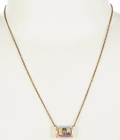 Kurt Geiger London Signature Eagle Crystal Gem Short Pendant Necklace