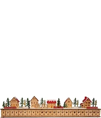 Kurt S. Adler 7#double; Battery Operated 15-light LED Christmas Village With Advent Calendar