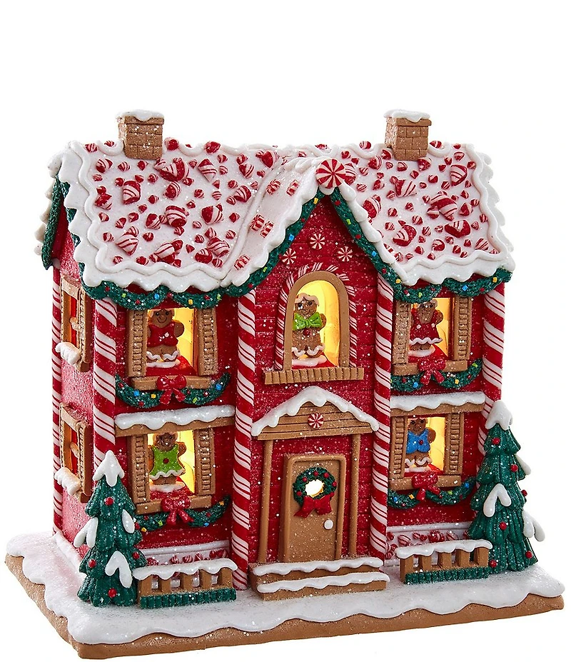 Kurt S. Adler 9.5#double; Battery-Operated Lighted Musical Gingerbread House