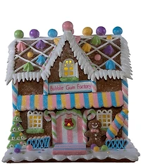 Kurt S. Adler Battery Operated LED Light-Up Gingerbread Bubblegum Factory
