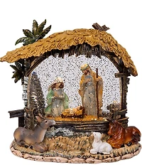 Kurt S. Adler Battery-Operated USB Light-Up Nativity Scene, 8#double;
