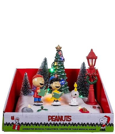 Kurt S. Adler Peanuts® Animated Lighted Musical Caroling Choir Table Piece