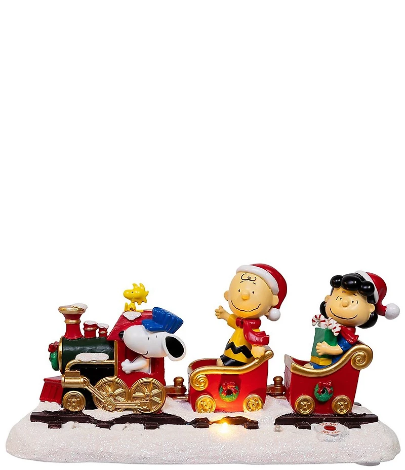 Kurt S. Adler Peanuts© Battery Operated Musical Train Tabletop Decor