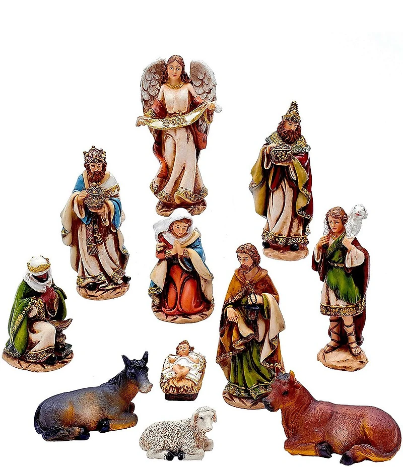 Kurt S. Adler Resin Nativity 11-Piece Set