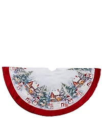 Kurt S. Adler Velvet Beaded Tree Skirt, 48#double;