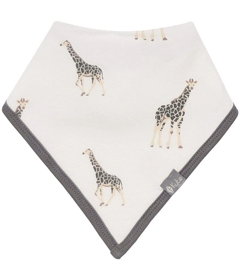 Kyte BABY Baby Boys Bamboo Giraffe Print Bandana Bib