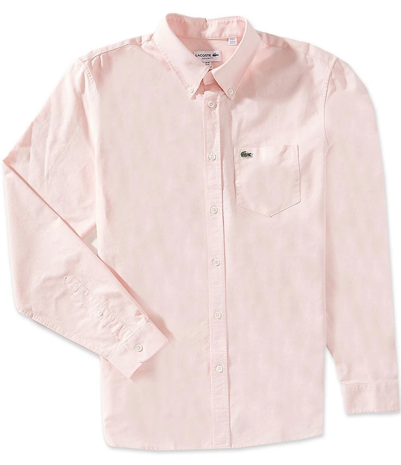 Lacoste Cotton Oxford Long Sleeve Woven Shirt