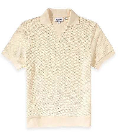 Lacoste Jacquard Short Sleeve Polo Shirt