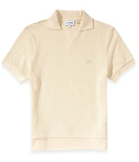 Lacoste Jacquard Short Sleeve Polo Shirt