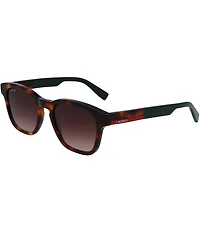 Lacoste Men's L986S 52mm Square Tortoise Sunglasses