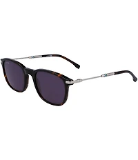Lacoste Men's L992S 51mm Dark Havana Square Sunglasses