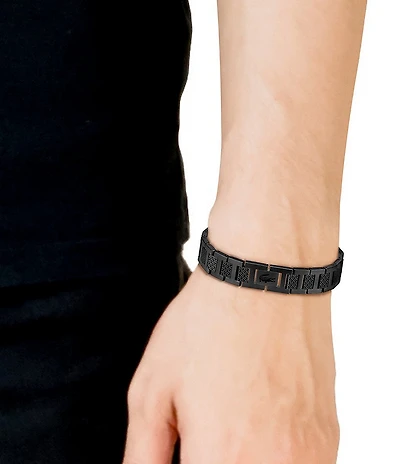 Lacoste Men's Metropole Stainless Steel Line Bracelet