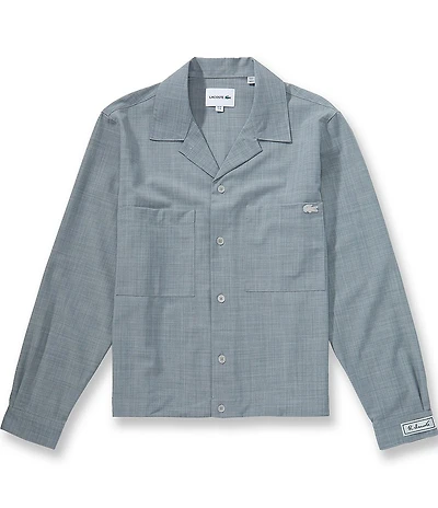 Lacoste Oversized Wool-Blend Overshirt