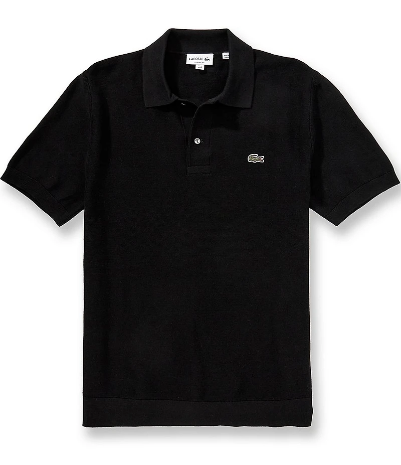 Lacoste Solid Short Sleeve Sweater Polo Shirt