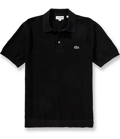 Lacoste Solid Short Sleeve Sweater Polo Shirt