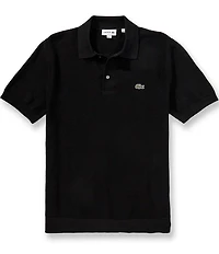 Lacoste Solid Short Sleeve Sweater Polo Shirt