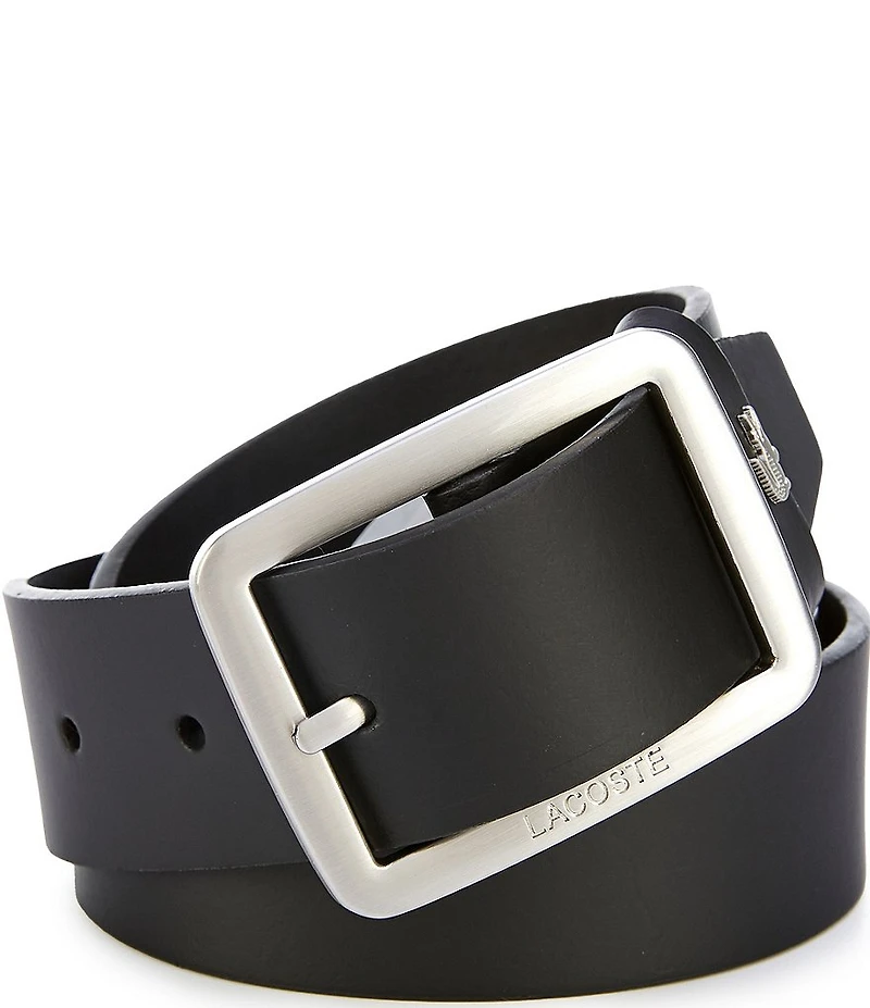 Lacoste Standard Buckle Raw Edges 1.4#double; Belt