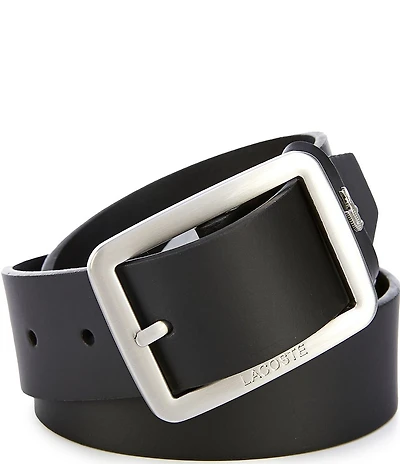 Lacoste Standard Buckle Raw Edges 1.4#double; Belt