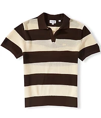 Lacoste Striped Short Sleeve Polo Sweater