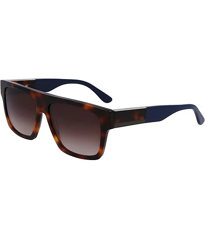Lacoste Unisex L984S 57mm Square Tortoise Sunglasses