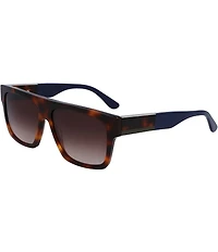 Lacoste Unisex L984S 57mm Square Tortoise Sunglasses